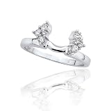 14K White Gold 1/3 ct. Diamond Wrap