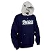 New England Patriots NFL "Helmet" Hooded Fleece Pullover (Navy) (XX-Large)