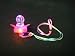LED Flashing Pacifier Binkie Raver Pendant Necklace