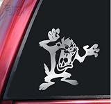 F150 Classifieds Taz Tasmanian Devil Vinyl Decal Sticker   Shiny Chrome