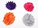 Cloris Shabby Chiffon Fabric Flowers WITHOUT Clips Assorted Colors (14 Pack)