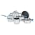 Aldo Zilli Professional Non Stick 10 Piece Stainless Steel Cookware Set  RRP �349