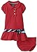 Nautica Baby Girls' Pique Polo Dress with Gold Buttons