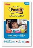 Post-it 4 x 6 Picture Paper, Soft Gloss Finish, 25 Sheets/Pack