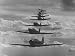 Nine Army Air Corps Bi-place Pursuit Planes Flying In Formation With A Maximum Speed Of 300 M.p.h Photographic Poster Print By Thomas D. Mcavoy, 16x12