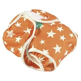 Tots Bots : Wrap PUL 2 Orange Star 18-40 lbs