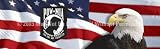 Window Graphic - 20x65 US Flag 1 with POWMIA