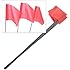 SE 50 Pc Camping/ Marker red Flag 21in. Metal Handle