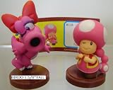41cgq05JKsL. SL160  Furuta Super Mario Figure Tiny Mini Birdo Toadette SET