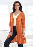 Jessica London Plus Size Cable Cardigan Sweater