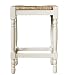 24" Antique White Hawthorne Counter Stool with Rush Seat