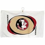NCAA FSU Florida State Seminoles Printed Hemmed Golf Towel