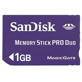 SanDisk MemoryStick Pro Duo 1GB SDMSPD-1024-J61