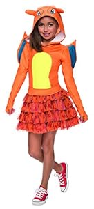 Rubie's Costume Pokemon Charizard Child Hooded Costume Dress Costume, Medium