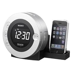 Sony ICF CD3 IP CD Uhrenradio und Apple iPod Docking Funktion silber