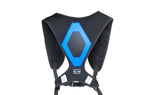 ACTIVE GLOW, Vest For Active People, Reflective Running Vest, Safety Vest, Ideal Motorcycle Safety Vest, Perfect for Dog Walking, Biking, Hiking, Emergencies & All Sports, Increased Visibility in the Dark Up To 984 Feet, High Quality Light Weight Material, Breathable & Fast Drying, Innovative Technology Providing Two High Visibility Light Modes, Long Battery Life, The Perfect Gift, Suitable for Children Over 10 Years Old, 100% Satisfaction Money Back or Replacement Guarantee