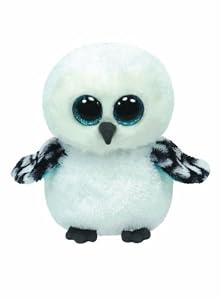 TY 7136078 - Spells - Schneeeule weiß, 15 cm, Beanie Boos, Glubschis