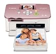 Canon Selphy CP760 Photo Printer (Pink) + Canon Deluxe Leather Case + Transcend 4GB SDHC Secure Digital Card