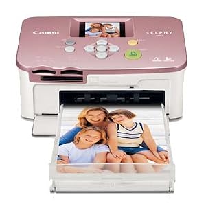 Canon Selphy CP760 Photo Printer (Pink) + Canon Deluxe Leather Case + Transcend 4GB SDHC... by