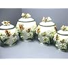 BUTTERFLY 3-D Butterflies Canisters Set of 4 *3D & NEW*