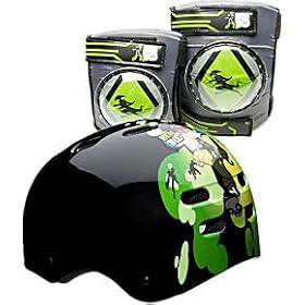 Bell 1000903 Boys Bike Helmet with Elbow and Knee Pads Value Pack ( BEN 10)