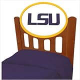 IMAGE OF Louisiana State LSU Tigers NCAA Stained Headboard (Twin Size)