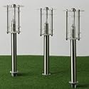 3 x 12V Edelstahl Außenleuchten Set m. Erdspieß "Boston 3"