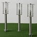 3 x 12V Edelstahl Außenleuchten Set m. Erdspieß 