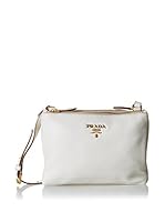 Prada Bandolera Bi Cross Body (Blanco)