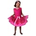 Girls Pink / Hot Pink Chiffon Leopard Print Pettiskirt - Size M