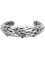 18K Gold & Sterling Silver Dragonfly Dragon Fly Philip Gavriel Designer Cuff
