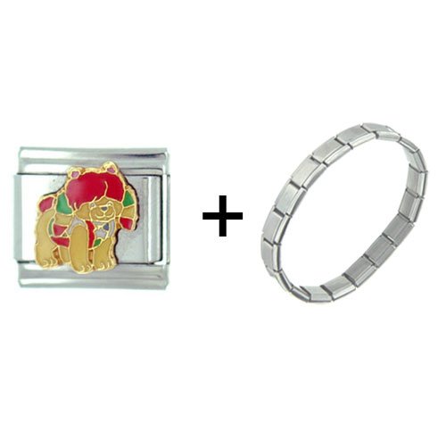 Rainbow Brite With Puppy Italian Charm Bracelet