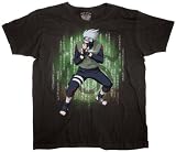 Naruto Kakashi Matrix Black Youth T-shirt
