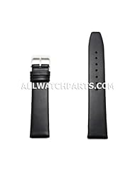15mm Black Smooth & Flat Style Genuine Leather Band