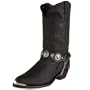 Dingo Men's 2175 Concho Strap 12" Boot,Black,9.5 D(M) US