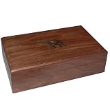 Jewelry Armoire Wooden Box with Brass Inlay Work Gifts for Girl