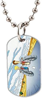 Beavis & Butthead Fashion Image Custom Unique (one side) Oval dog tag Big animal Tag Pendant Necklace Chain