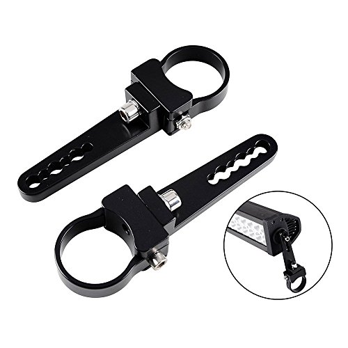 ModifyStreet 2 x Aluminum 2″ Diamter Bull Bar/Grille Guard/Top Rack/Roll Cage Tube Mounting Clamp Holder for Off Road LED Light Bar for ATV/UTV/Jeep/Boat/4×4/Truck
