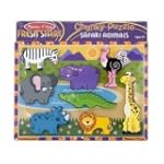 Melissa & Doug Deluxe Wooden Safari Chunky Puzzle