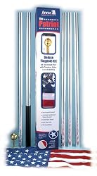 Annin 20 Foot Aluminum Flag Pole with a 3 by 5 Foot Nylon Flag & Hardware.