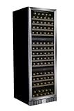 DUNAVOX DX-143.392K Weinkühlschrank, 3 Kühlzonen, 143 Flaschen, Innenbeleuchtung, Touch Screen, einbaufähig