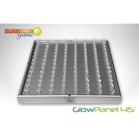 GlowPanel 45 - LED Growing Light Panel - 27 Watt Plant Grow Light Rivals 250 Watt Metal Halide/HPS Full Spectrum Growth Lite