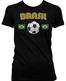 Brasil Flags International Soccer Juniors T-shirt, Brasilian Soccer Juniors T-shirt
