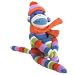 Izzy - Genuine Monkeez 13 Inch Acrylic Yarn Sock Monkey - Multicolor Stripes