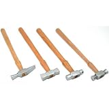 4 Steel Ball Pein Planishing Swiss Design Metal Hammers