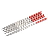uxcell　ニードルヤスリ　ニードルファイル　グラス　ストーン　メタル　ダイヤモンドコート　ハンディ　ミニ　カービング 　160 x 4mm　5本入り