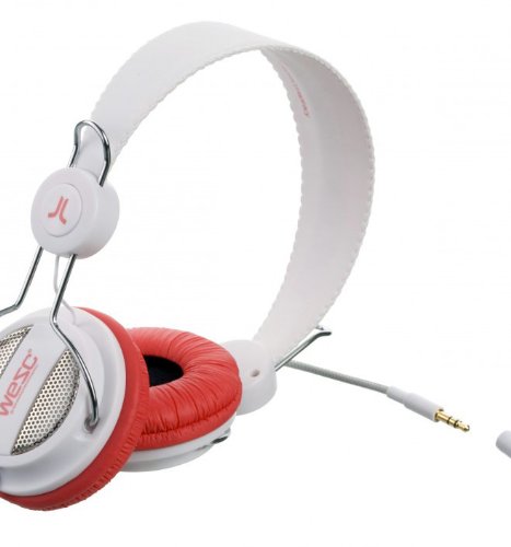 WeSC Oboe Headphone (White & Red)