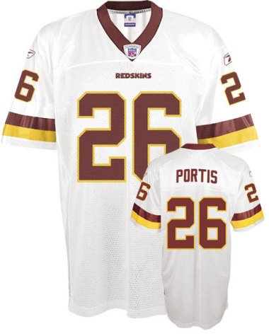 Youth Washington Redskins #26 Clinton Portis Road Replica Jersey - S 8