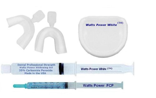 External hard drive:Watts Power White Optimized Professional 35% Teeth Whitening Kit with NEW FCP Enamel Booster Gels Plus Teeth Trays