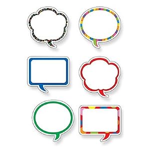 Speech Bubbles Cut-Outs SPEECH BUBBLES DESIGNER CUT-OUTS